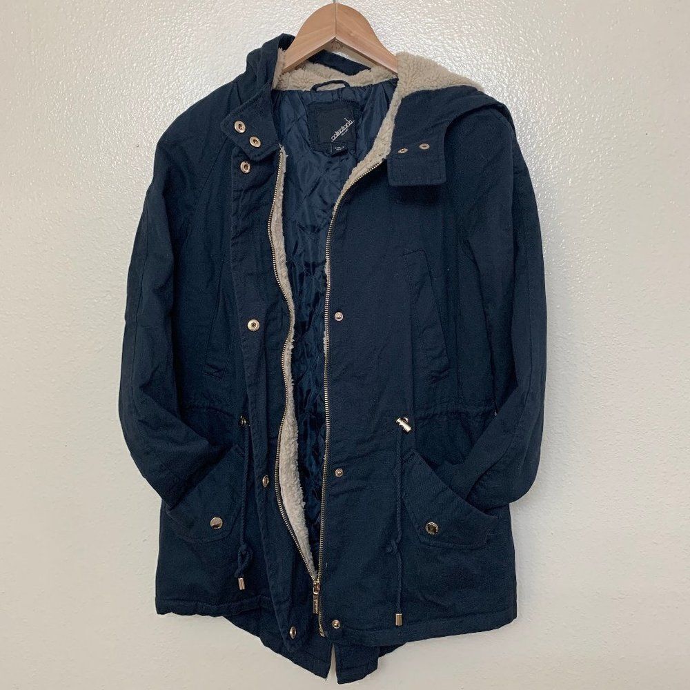 Anorak Utility Hooded Jacket Graphite Sherpa - Picture 3 of 12